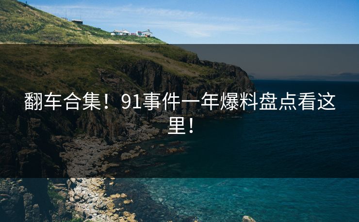 翻车合集！91事件一年爆料盘点看这里！